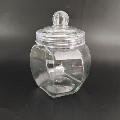 Plastic Lid Plastic Jar Containers Transparent Design Customization Offered Great Packaging Storage and Display Purposes