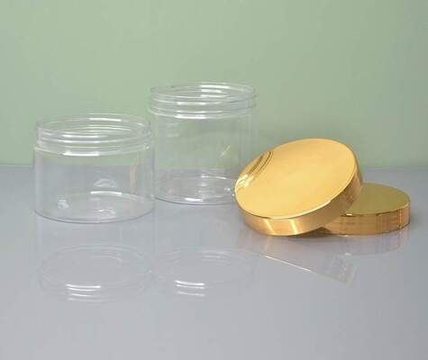 Customization Plastic Jar Containers Featuring Aluminum Lid in Capacities 2oz 3oz 4oz 5oz 6oz 7oz 8oz Suitable for Various Packaging Needs