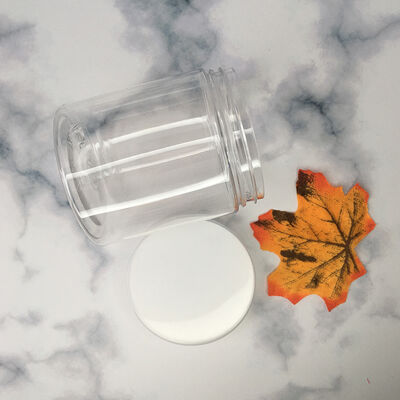 Plastic Storage Jars Featuring Plastic Lid Leak Resistant Containers Used in Food Processing and Retail Environments