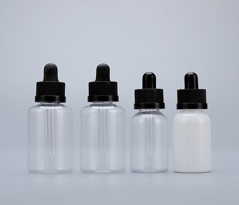 Smooth Surface 30ml Plastic Dropper Bottles Excellent Sealing Capability