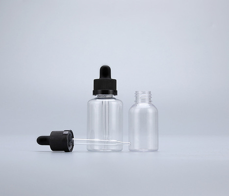 Smooth Surface Plastic Dropper Bottles with Dropper Cap for Customized Labeling