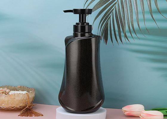 Black Refillable 4C PETG Plastic Lotion Bottles With Pump Leak Proof
