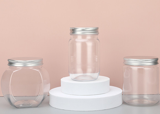 280ml Aluminum Cap Wide Mouth Plastic Jar Containers With Lids 32g