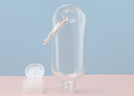 15mm 20mm Travel Plastic Hand Sanitizer Bottles Keychain 30ml 50ml 60ml