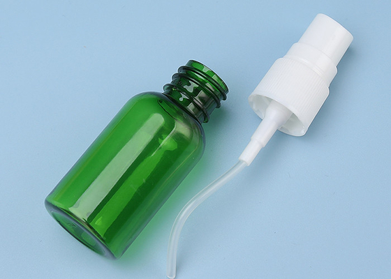 Green 20ml Refillable Atomizer PET Plastic Spray Bottle Screen Printing