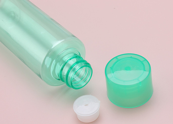 Green Transparent PP Lid 100ml Plastic Bottle With Screw Cap ISO9001