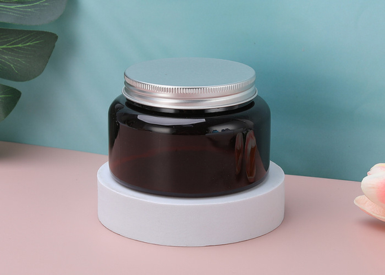 Empty Frosted Pet Acrylic Plastic Face Cosmetic And Packaging Body Butter Lotion Eye Cream Jar Lip Scrub Container With