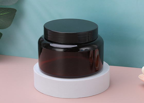 Empty Frosted Pet Acrylic Plastic Face Cosmetic And Packaging Body Butter Lotion Eye Cream Jar Lip Scrub Container With