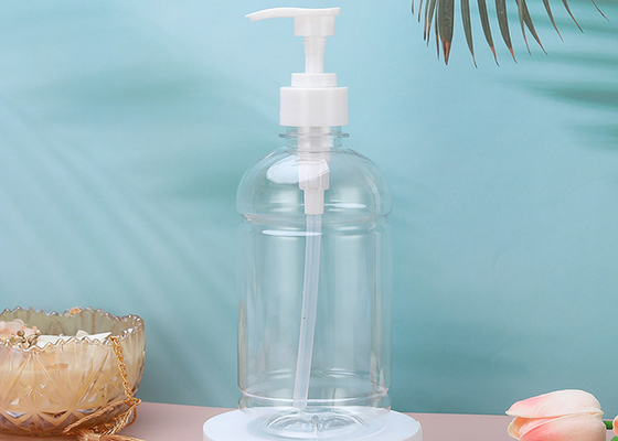 480ml Empty clear Plastic Pump Bottles Dispenser for Massage Oil, Liquid Soap