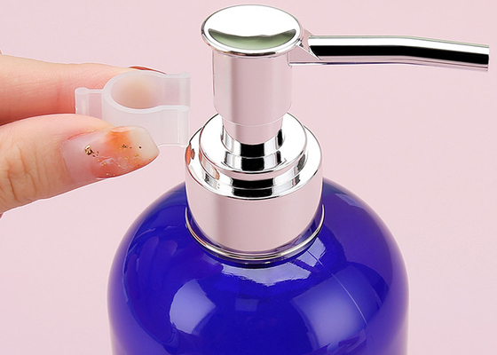 SGS Round Plastic Refillable Shampoo Pump Bottle 300ml