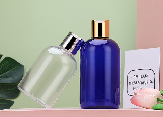 21mm Press Cap Plastic Lotion Bottles 300ml Boston PET Bottle