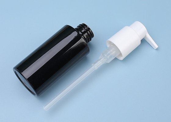 PETG Plastic Lotion Bottles 100ml Black PET Bottle BPA LEAD FREE