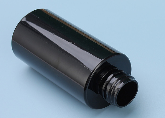 PETG Plastic Lotion Bottles 100ml Black PET Bottle BPA LEAD FREE