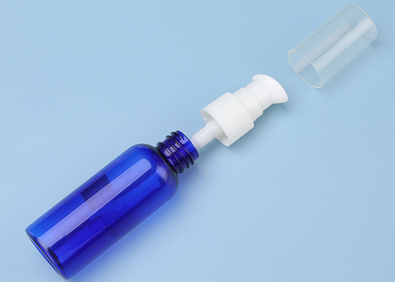 Blue SGS Plastic Lotion PET Pump Bottles 60ml BPA Free