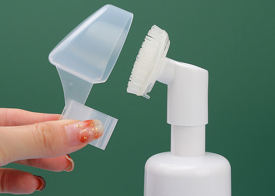 120ml 150ml Facial wash Foam Bottle With Silicone Brush
