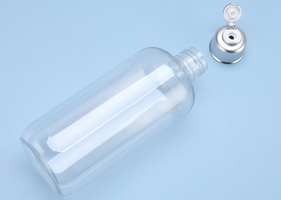 Transparent OD 22mm Flip Cap Plastic Lotion Bottles 280ml 300ml