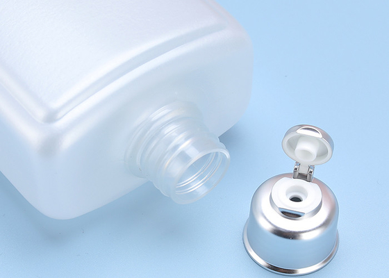 PET 500ml 250ml Clear Plastic Empty Squeeze Bottles With Flip Cap