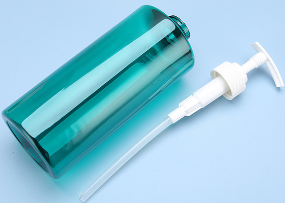 Blue BPA Latex Free PET Lotion Bottles With Pump 81*185mm