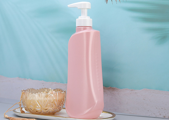 Pearlescent Pink PET Pump Bottles 750ml Plastic Body Wash Bottles