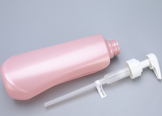 Pearlescent Pink PET Pump Bottles 750ml Plastic Body Wash Bottles