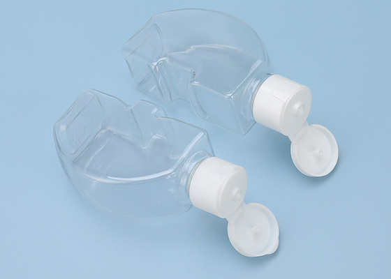 OEM Double Clamshell Plastic Bottle With Screw Cap Recyclable 120ml