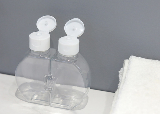 OEM Double Clamshell Plastic Bottle With Screw Cap Recyclable 120ml
