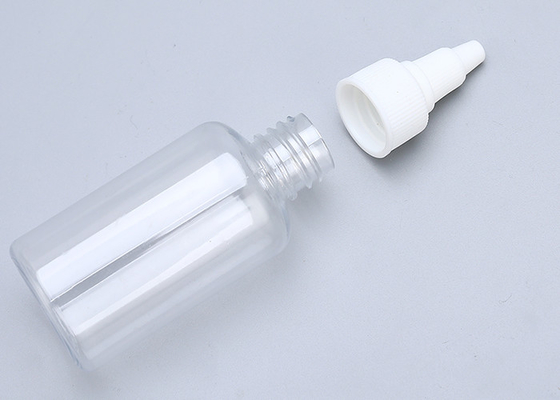 Essential Oil 50ml 30ml Clear Plastic Dropper Bottles Screen Printing