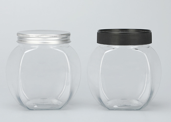 65mm Wide Mouth Plastic Jar Containers For Dry Food Peanut Butter