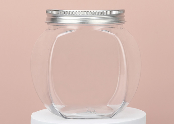 65mm Wide Mouth Plastic Jar Containers For Dry Food Peanut Butter