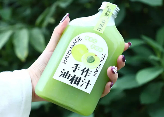 Leakage Proof Milk Tea Bottles 350ml 250ml Plastic Juice Bottles