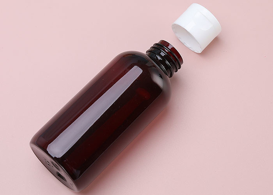 100% NEW RAW PE Amber PET Bottles With Flip Top Cap For Toner