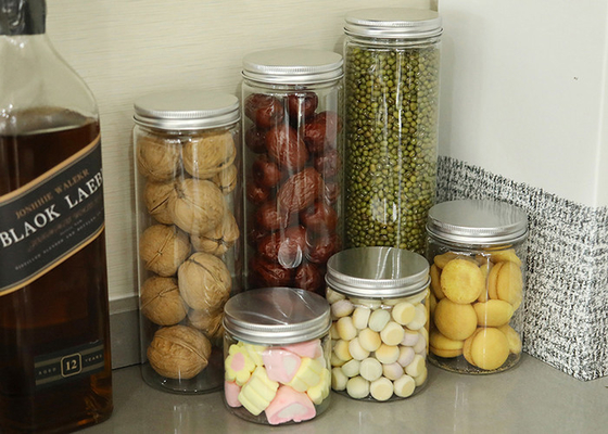 Customization Plastic Storage Jars Aluminum Lid Solutions