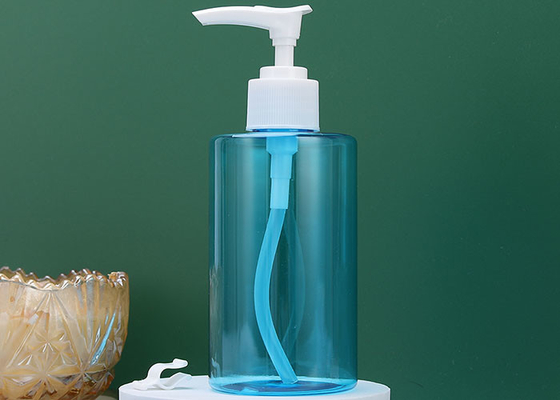 SGS Plastic Hand Sanitizer Round PET Bottle 200ml With White Lotion Pump