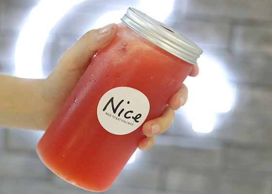 Plastic Reusable Juice Bottles For Milk Tea 350ML 500ML