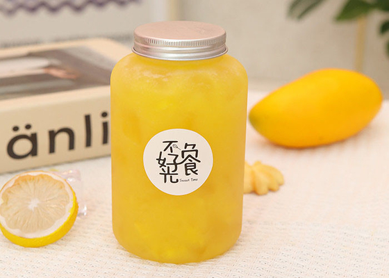 Plastic Reusable Juice Bottles For Milk Tea 350ML 500ML