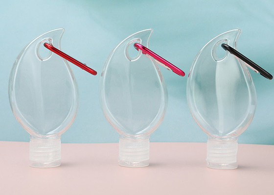 Leaf shape Empty Keychain Travel Hand Sanitizer Bottle 50ML