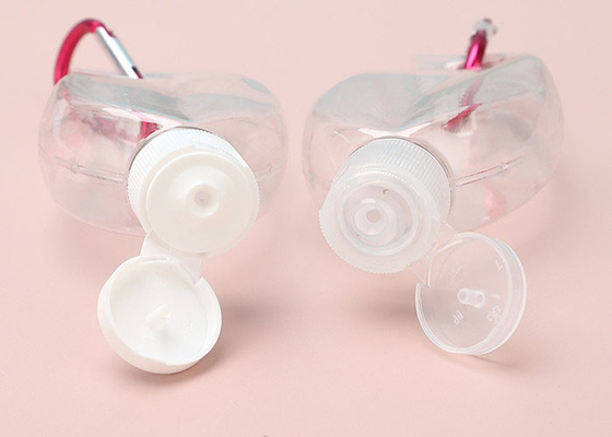 Leaf shape Empty Keychain Travel Hand Sanitizer Bottle 50ML