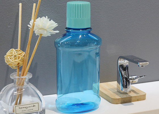 BPA Free Empty Plastic Mouthwash Bottles 250ml With Caps