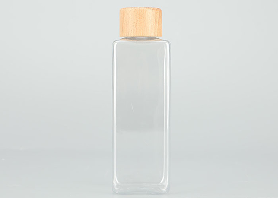 Leakproof 200ml Plastic Screw Top Bottles With Bamboo Lids