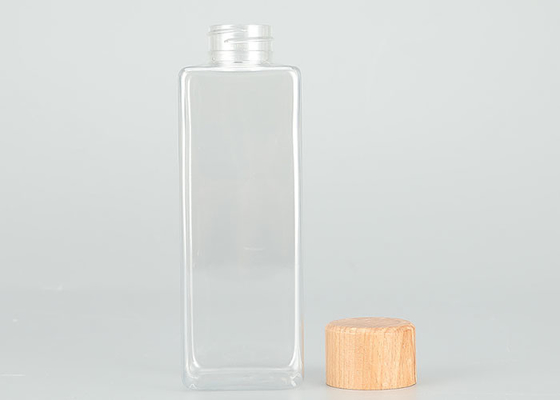 Leakproof 200ml Plastic Screw Top Bottles With Bamboo Lids