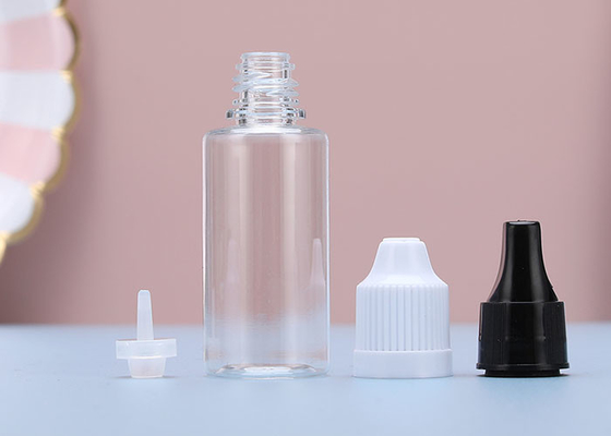PET E Liquid Vape Oil Plastic Bottles With Dropper Caps 8ml