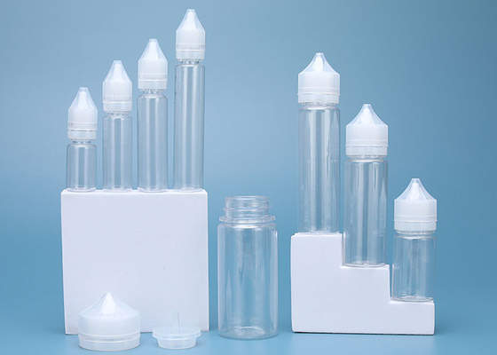 Pet Plastic 30ml E Cig Liquid Bottle With Child Tamper Proof Lid