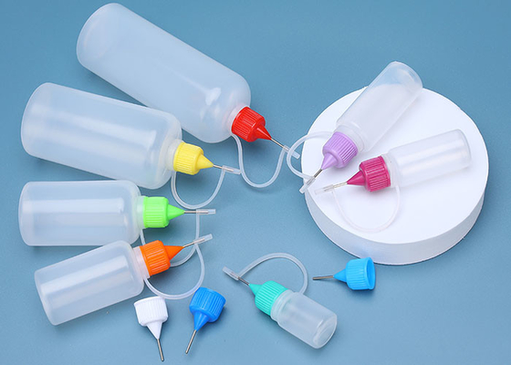 20ml PE Plastic Squeezable Dropper Bottles with Needle Tip Caps for E-liquids, All Liquids Bottles