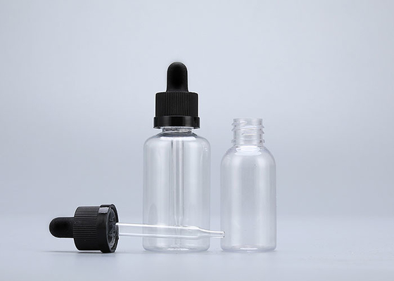 E Liquid 100% PET Plastic Dropper Bottles With Childproof Caps