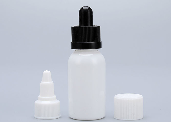 Transparent Black 1 Oz Plastic Dropper Bottles Customize Cap Type
