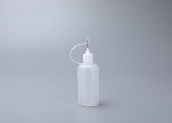 50ml Squeezable Plastic Washing Up Liquid Bottle Reusable With Steel Needle Dropper