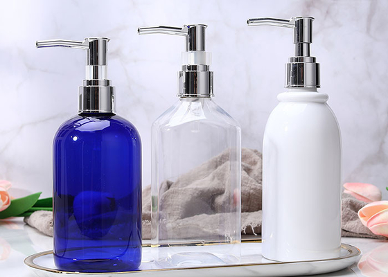 300ml Refillable PET Pump Bottles For Shampoo Lotions Cream