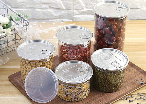 Customization Plastic Storage Jars Aluminum Lid Solutions