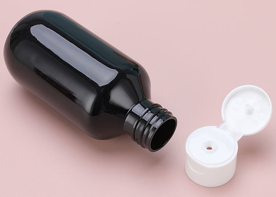 Amber Flip Top Cap PET Lotion Bottles 120ml For Cosmetic Toner Cream