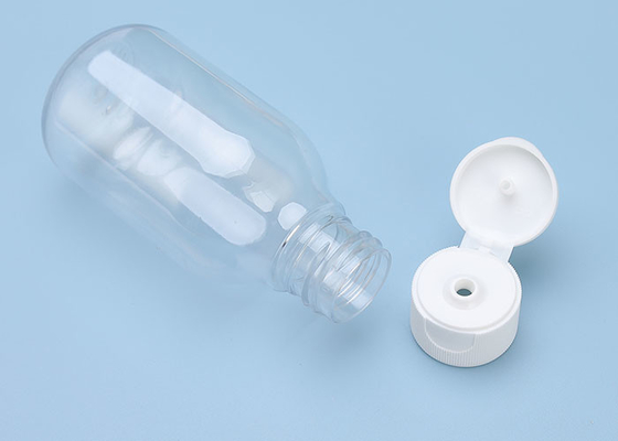 100ml Empty Transparent Plastic Bottle With Flip Top Cap
